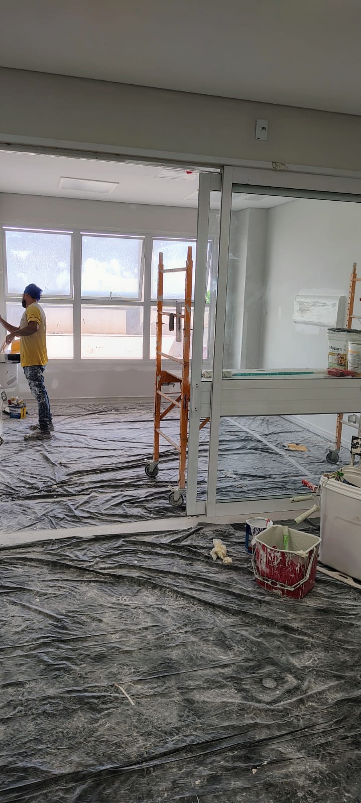 Pintura predial Novo Hospital Júlio Muller em Cuiabá - vista 14