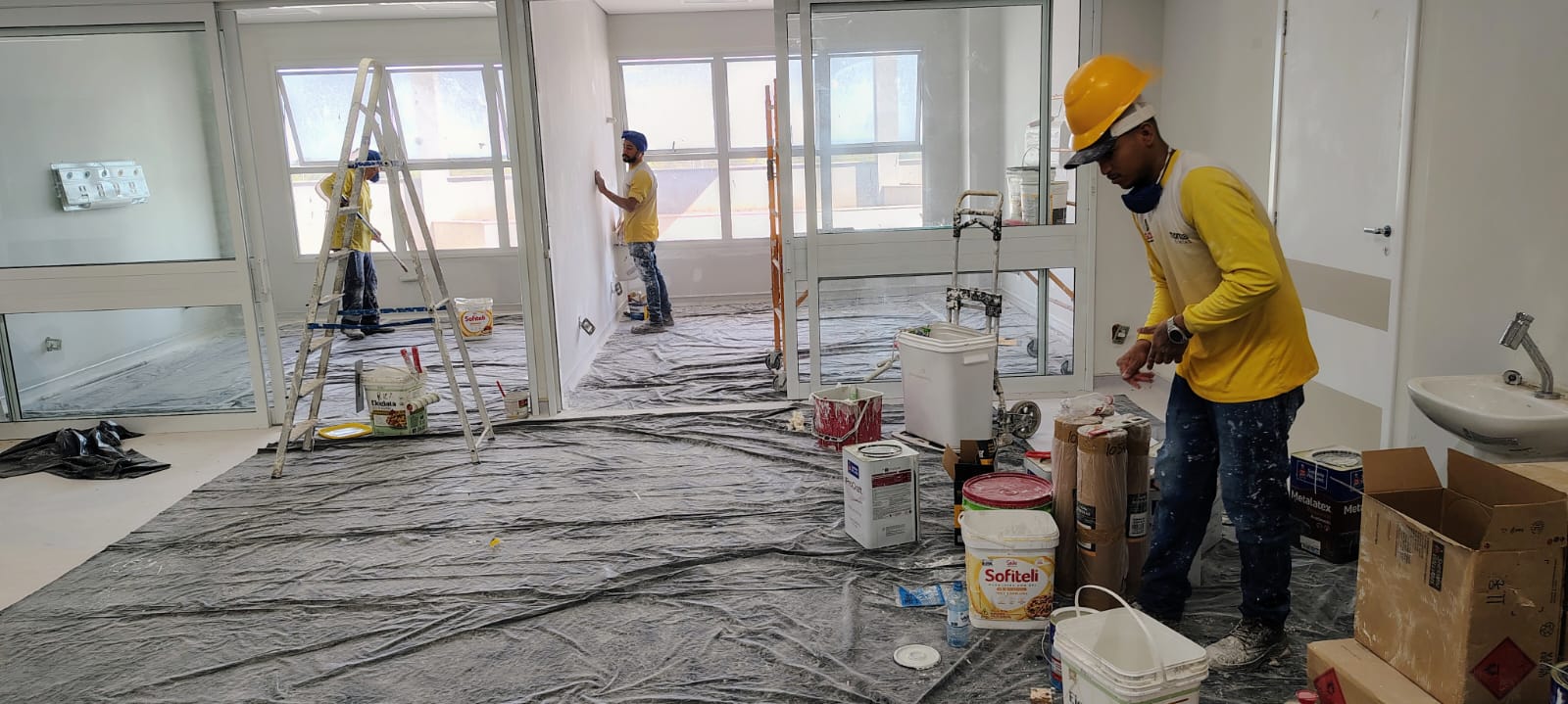 Pintura predial Novo Hospital Júlio Muller em Cuiabá - vista 9