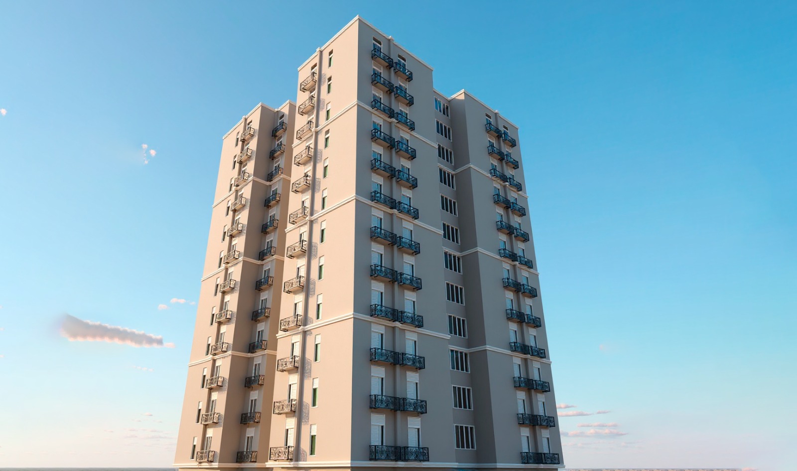 Reforma e pintura predial de prédio em Cuiabá - vista 1
